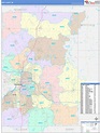 Kent County, MI Wall Map Color Cast Style by MarketMAPS - MapSales