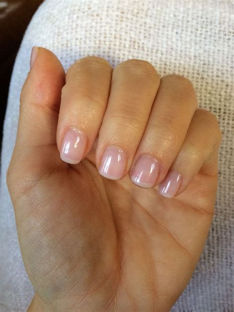 Romantiquebeau Cnd Shellac American Manicure Nails Natural Looking