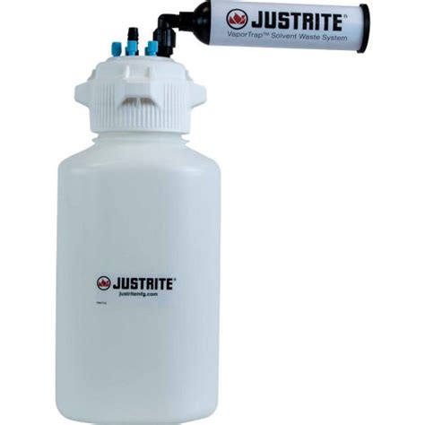 Justrite 12805 Vaportrap™ Carboy With Filter Kit Hdpe 4 Liter 7