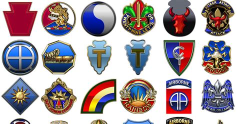 Military Insignia 3d Duis And Ssis Active Us Army Infantry Divisions