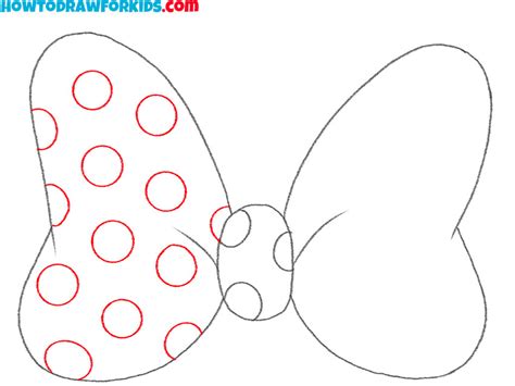 How To Draw A Minnie Mouse Bow Easy Drawing Tutorial For Kids