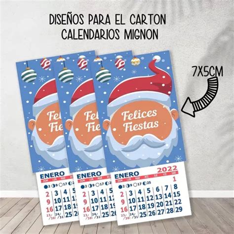 Kit Imprimible Cartones Calendarios Mignon Navidad en venta en San Cristóbal Santa Fe por sólo