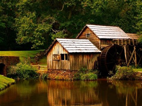 House With Watermill Hd Photoshoot Wallpaper Preview
