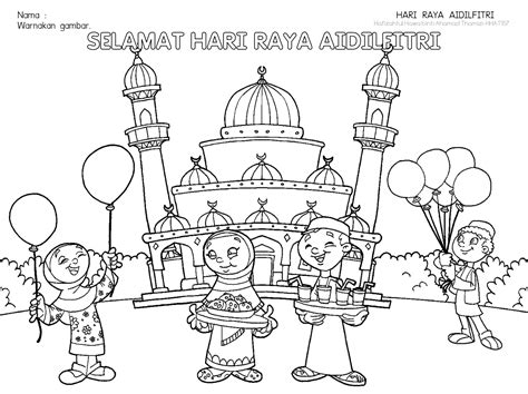 Selamat Hari Raya Aidilfitri Gambar Kartun Perayaan Di Malaysia
