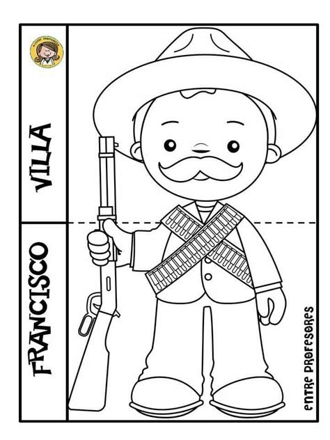 Dibujos Para Colorear De La Revolucion Mexicana Para Ninos De