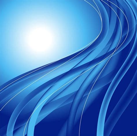 Abstract Blue Waves Vector For Free Download Freeimages