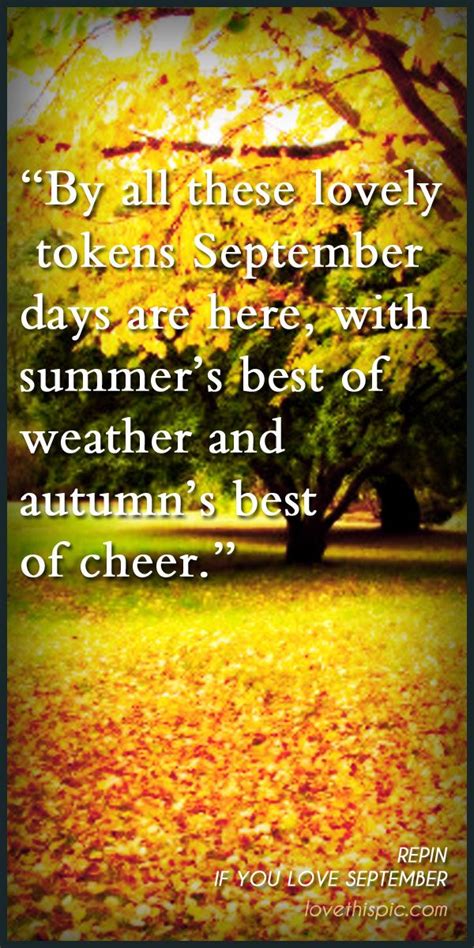 September Quotes Quote Autumn Fall Leaf Pinterest Pinterest Quotes