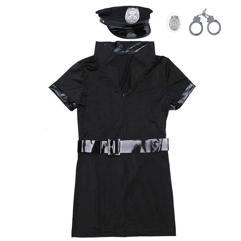 Sexy Women Cop Costume Police Officer Cosplay Fancy Dress Halloween Party Girls Ebay