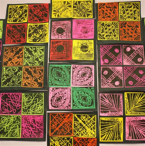 Fulton Sunshine Academy Art Lab 4th Grade Rotational Symmetry