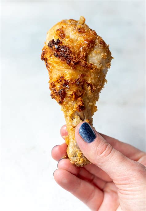 chicken fryer air drumsticks keto recipe fried drumstick recipes crispy cook holding low carb hand