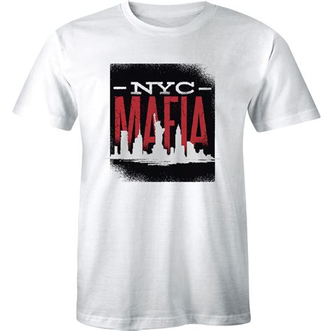 Nyc Mafia Mens T Shirt Gangster Mob New York Boss Tee Kings Of Ny Top