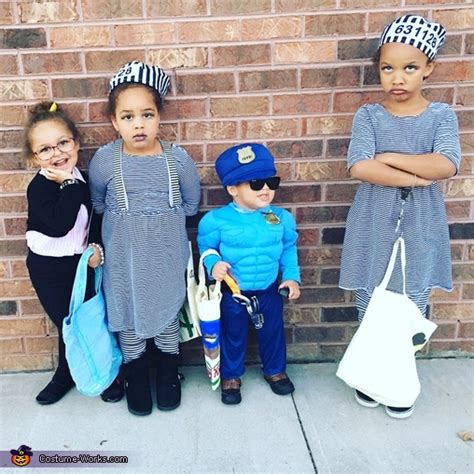 Justice League Officer Inmates And Attorney Kids Costume Coolest