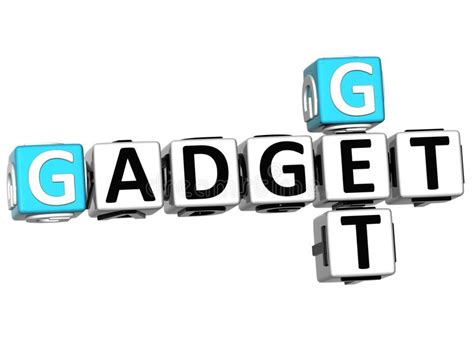 3d Get Gadget Text Crossword Stock Illustrations 10 3d Get Gadget
