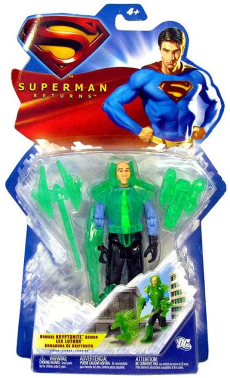 Superman Returns Lex Luthor Action Figure Kryptonite Armor Mattel Toys