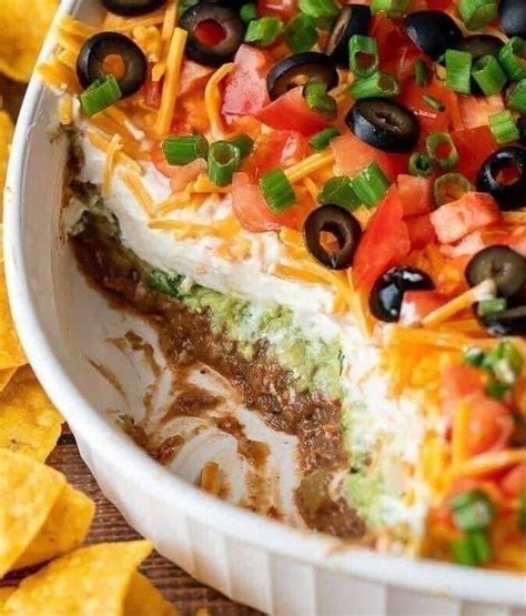 The Best 7 Layer Taco Dip Tastyrecipesfood