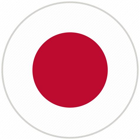 Circular Country Flag Japan National National Flag Rounded Icon