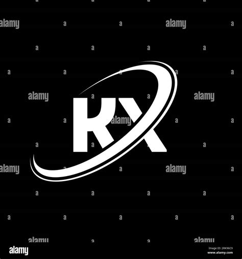 kx k x letter logo design initial letter kx linked circle uppercase