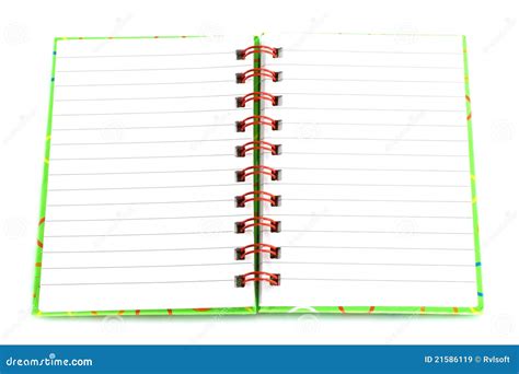 Open Notepad Stock Image Image Of Reminder Copybook 21586119