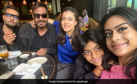 Inside Ajay Devgns Famjam With Kajol Daughter Nysa And Son Yug