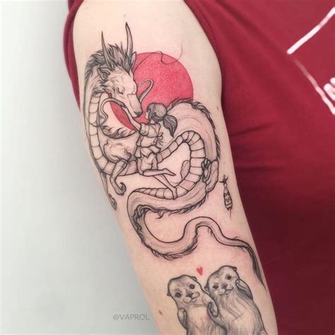 Tattoo Tribute To Spirited Away 50 Stunning Haku Dragon Designs For