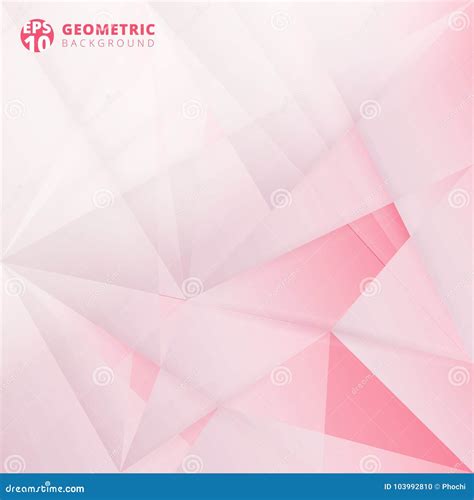 Vector Abstracto De Lowpoly En Fondo Rosado Del Color Plantilla Para S Ilustraci N Del Vector