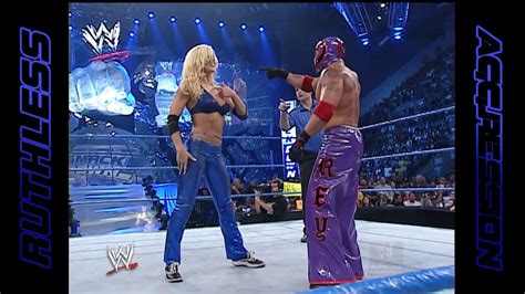 Torrie Wilson And Rey Mysterio Vs Jamie Noble And Nidia Smackdown 2002 Youtube