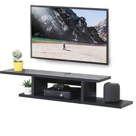 Fitueyes Floating Tv Shelf Wall Mounted Media Console Entertainment