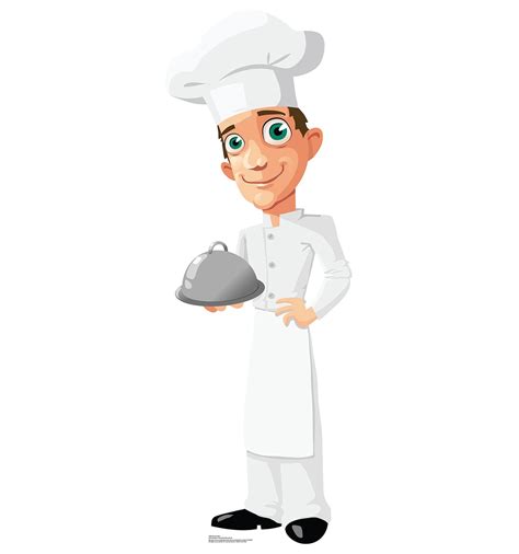 We assure you that she will get your projects noticed and expand your online presence. Life-size Cartoon Chef Cardboard Standup |Cardboard Cutout