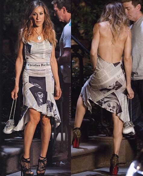 Carrie Bradshaw Iconic Newspaper Dress Carrie Bradshaw Dresses Newspaper Dress Carrie