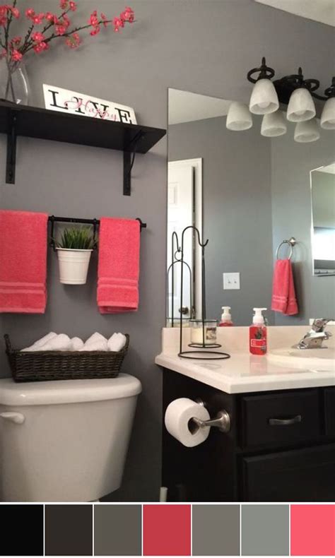 Best Bathroom Color Schemes For Your Home Girl Bathroom Decor Coral