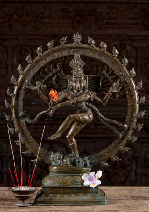 Sold Bronze Dancing Shiva Statue As Lord Nataraja 24 115b43 Hindu
