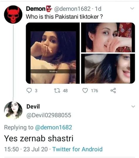 Zernab Shastri Tik Toker Leaked Video And Leaked Pictures Thepakistantoday