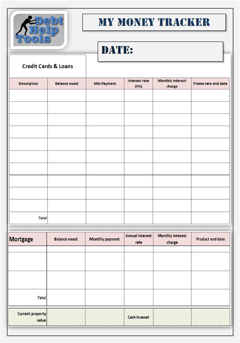 Apr 08, 2018 · you can do this by refinancing loans, transferring credit card balances, and more. Debt Help Tools - Printable Debt Tracker