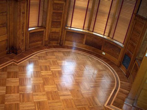 Do not use steam or steam cleaners or power scrubbing machines on the hardwood flooring. Fingerblock parquet flooring - an authentic choice for wood floors in a midcentury house