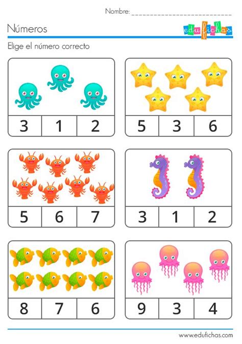 Ficha Para Aprender A Contar Verano 2017 Kids Worksheets Preschool