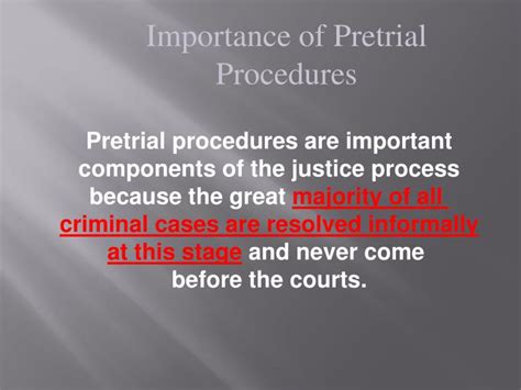 Ppt Importance Of Pretrial Procedures Powerpoint Presentation Free