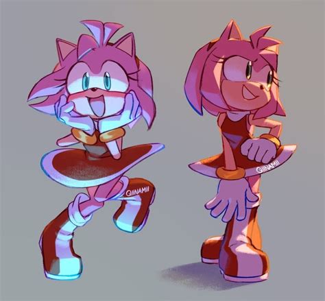 Twitter Sonic Fan Characters Hedgehog Art Amy Rose