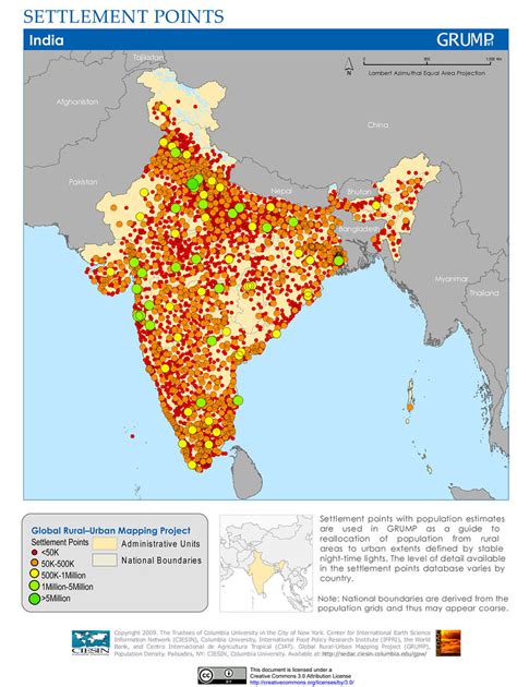 India Settlement Points Settlement Points With Population Flickr