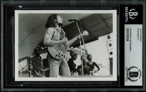 Lot Detail Bob Marley Incredible Signed 35 X 5 Black And White