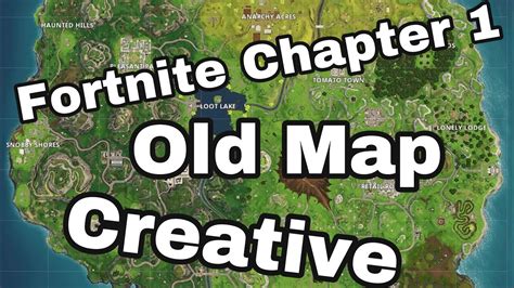 Og Fortnite Chapter 1 Map Creative Youtube