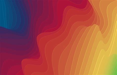 Simple Gradient Rainbow Waves Background 6429149 Vector Art At Vecteezy