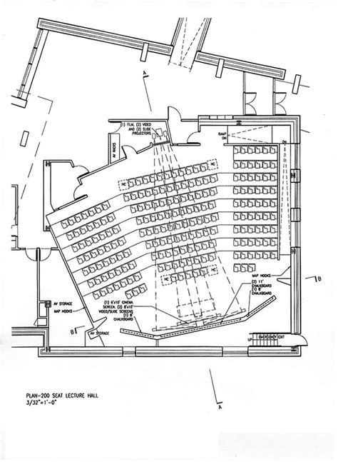 The Floor Plan For An Auditorium