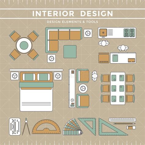 Bedroom Drawing Interior Design Stock Illustrations 10020 Bedroom