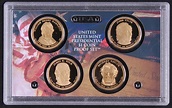 United States Mint Presidential $1 Dollar Coin Proof Set with (4) Coins ...
