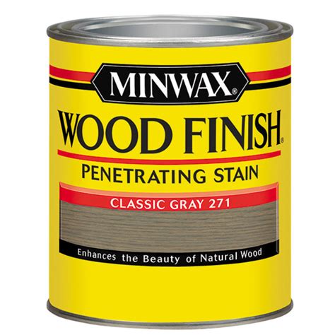 Minwax Classic Gray 271 Wood Finish Penetrating Stain By Minwax At