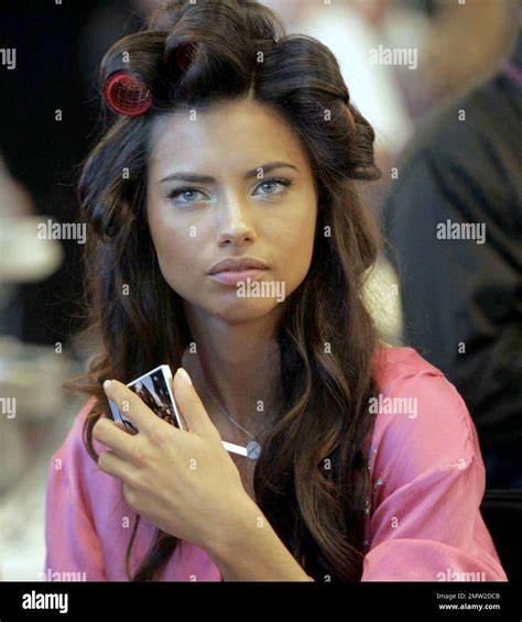 Adriana Lima Gets Her Hair And Makeup Done Backstage Before The Victoria S Secret Fashion Show