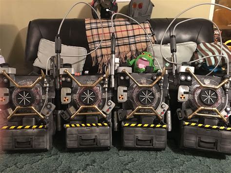 Four Budget Ghostbusters Proton Packs 2016 Version I Built For The Henry County Public Library