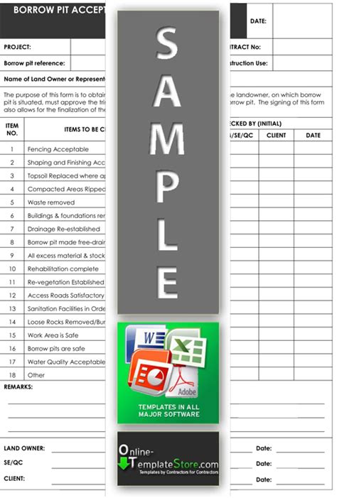 quality control forms construction templates