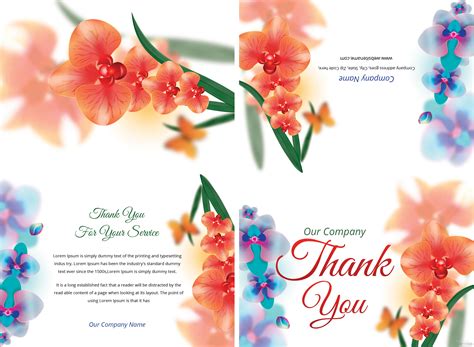 Free Bi Fold Thank You Card Template In Adobe Photoshop Illustrator