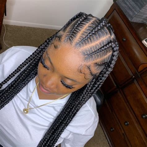 These braid styles are added to the simple straight black cornrows which are managed in a twisted manner in the top. Latest Cornrow Braid Hairstyles For Beautiful ...